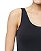 Beilini Women's Camisole Basic Layering Tank Top Wide Strap Stretch, Black, X-Large