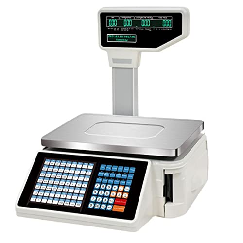 Báscula Comercial Electrónica con Impresora y Doble Pantalla 30kg miniatura 1