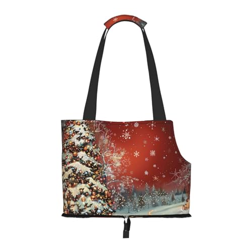 Sac de voyage pour animaux imprimé Noël idée cadeau petits chiens - 2