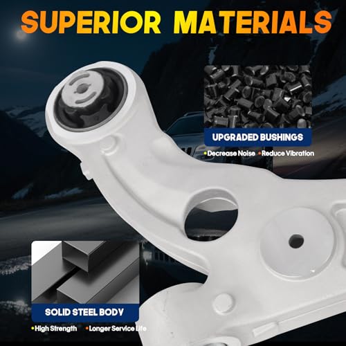 4Pcs Suspension Kit Front Lower Control Arm and Ball Joint Compatible With 2014 2015 2016 2017 2018 Jeep Cherokee Replace #K643179 K643180 K500287 by Autoptzxd - Used condition - Image 3