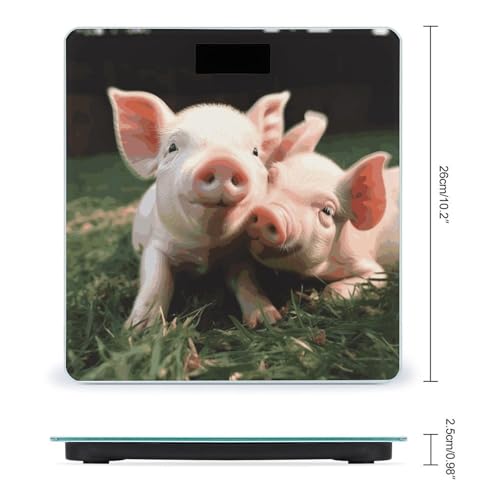 Báscula digital corporal con pantalla LCD y cinta métrica miniatura 2