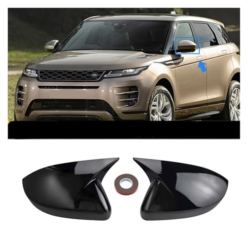 Coques rétroviseurs pour Jaguar E-Pace 2017-2021 cache extérieur noir - 2
