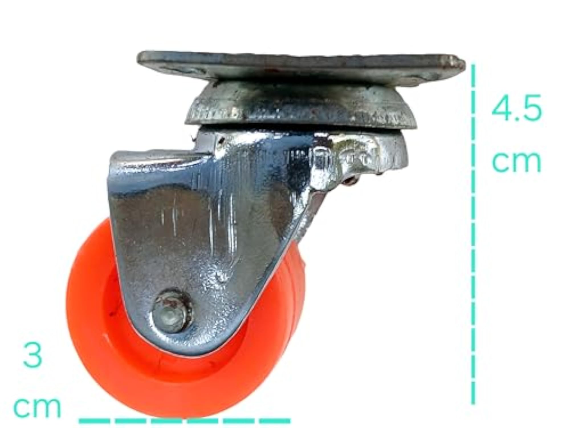 PT Double Wheel Puff Castor - Heavy Duty 360 Degree Swivel Set of 4