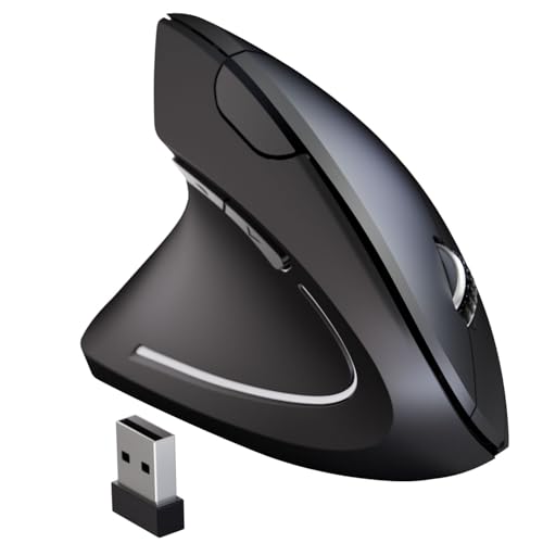 MICOGIMI Left Handed Mouse,Left Handed Ergonomic Mouse, 2.4G USB Wireless Left Handed Vertical...