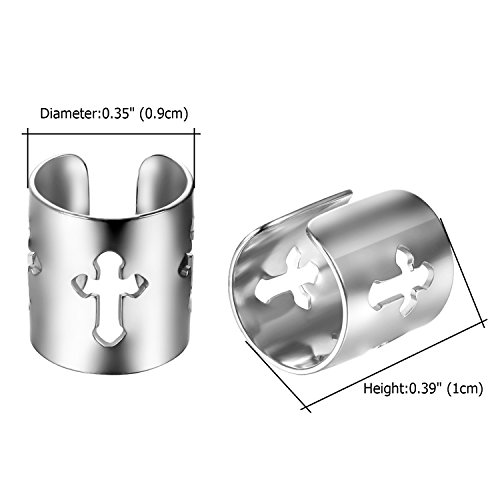 JewelryWe Orecchino a Clip Molla da Donna Uomo in