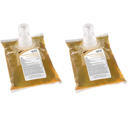 Recharge savon moussant antibactérien douce pour la peau lot de 2 recharges 1000 ml