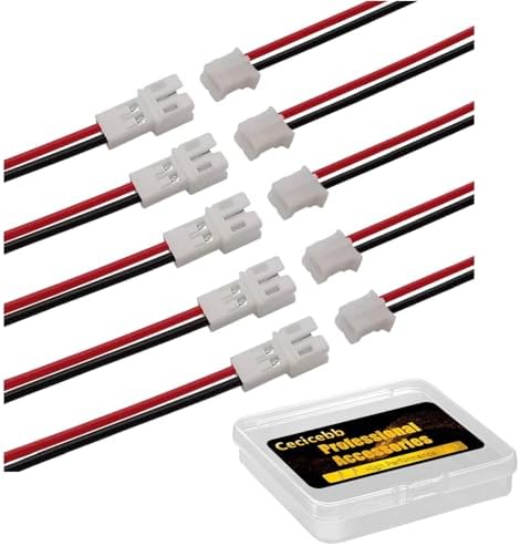 10 Cables Hembra JST-PH 2.0 De Silicona Para Batería De Drones Tiny Whoop, JJRC H36, Blade Inductrix, 22 AWG