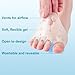 Silicone Toe Separators, Briza Toe Sleeves, Hallux Valgus Relief - Toe Straightener & Spacer for Women & Men, Breathable Soft and Comfortable Gel Foot Cushions (Transparent)