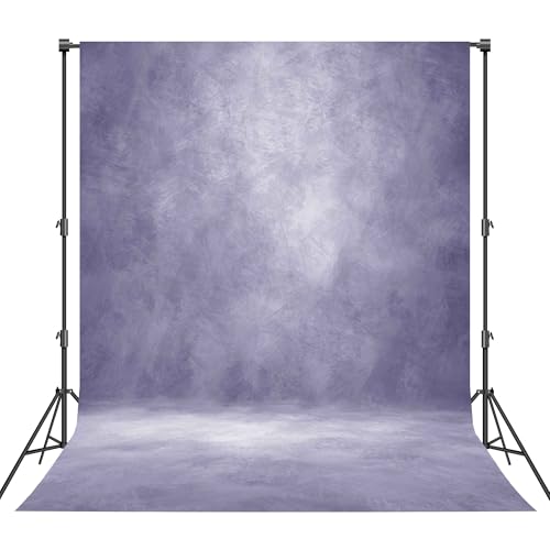 Haboke Abstract Professional Photography Backdrop for Portrait Photo Props Booth Background Photoshoot Studio with Ployester Fabric Roller Pocket on Top(6x8ft,Light Purple)