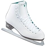 Riedell Skates - 110 Opal - Recreational Ice Skates with Stainless Steel Spiral Blade | White | Size 5