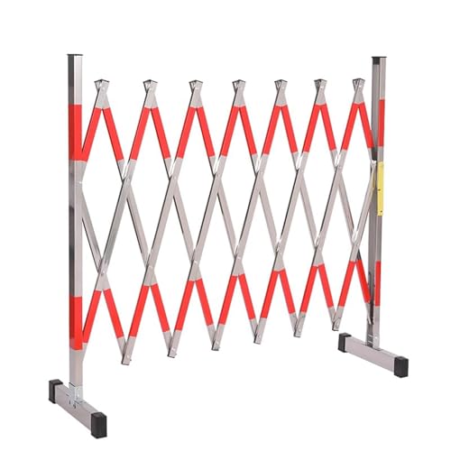 Barrière de circulation extensible et réglable, clôture de sécurité robuste en acier