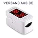 Produktbild Pulsoximeter Oximeter Original, Fingeroximeter Sauerstoffsättigung Messgerät Messen Pulsoxymeter für die Messung des Puls und der Oximeter am Finger