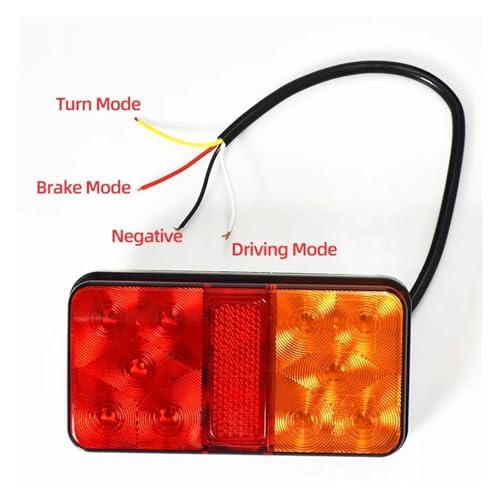 Feu de freinage LED 12V tout-en-un pour remorque et camping-car