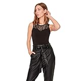 Body mit Spitze VERO MODA Damen Vmalberta Sweetheart Sl Body Noos Unterwäsche, Black, M