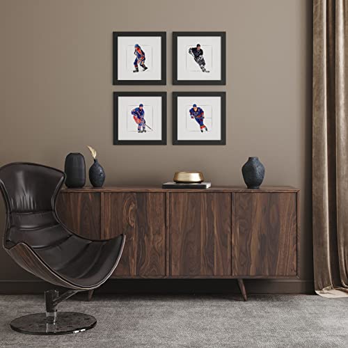 Trends International Gallery Pops Wayne Gretzky - Teams Wall Art Bundle (4-Pack) Gallery Pops Wall Art, Black Framed Version by Trends International - Image 2