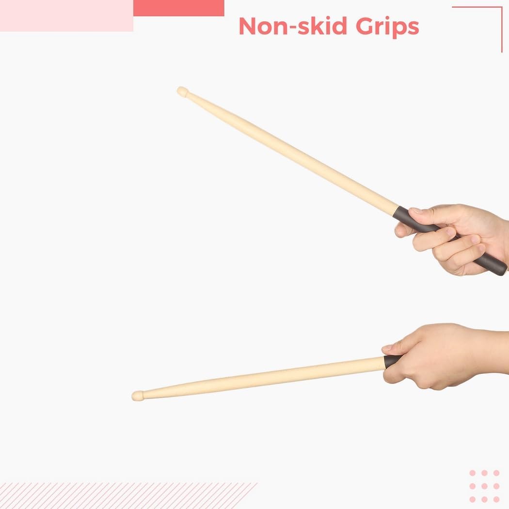 Cardio Drumming Equipment Set – 26" Fitness Balance Ball with Pump & 3.2oz Drumming Sticks for Aerobic Workouts, Stability, Pilates, Yoga, and Pregnancy Gymnastics