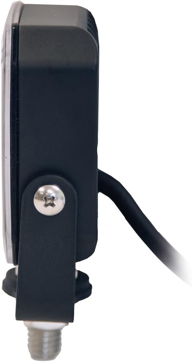 Buyers Products 8891800 Post-Mounted 3 Inch Amber LED Strobe Light with 19 Flash Patterns, IP67 Rated Aluminum Housing, SAE J595 Class 1, Light Accessory for Work and Utility Vehicles