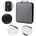 CD Case, COOFIT 160 Capacity DVD Case DVD Organizer CD Holder Case CD Storage Case Hard Plastic DVD CD Wallet