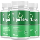 (3 Pack) LipoLess Capsules, Official Lipo Less Supplement Pills with All Natural Ingredients, Advanced Formula for Optimal Health Support with Premium Vitamins for Active Women & Men (180 Capsules)
