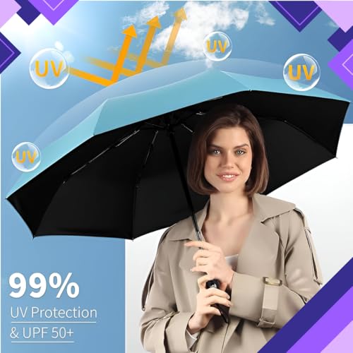 Guarda Chuva Pequeno de Bolso Ultra Compacto e Versátil Mini Guarda-chuva Dobrável com Proteção UV L