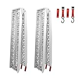 Zibomm Truck Ramps Car Ramps with 1500 lbs Loading Capacity, Foldable Heavy Duty Aluminum Loading Ramp Portable Ramp for ATV & UTV/Truck/Trailers/Motorbike/Quad/Lawn Mower,2 PCS (88.9" L × 12" W)