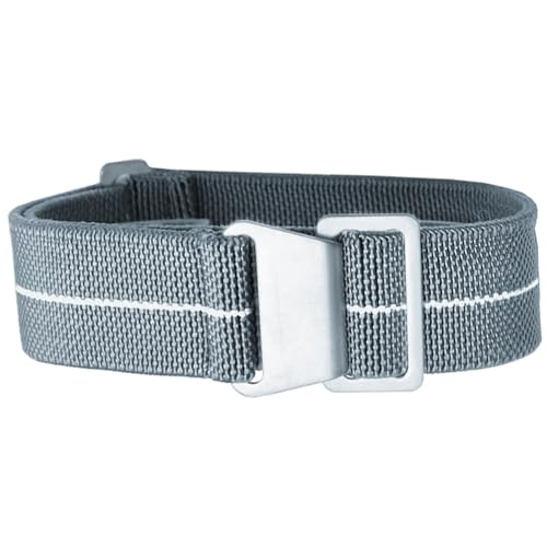 Correa elástica de 18mm para reloj Samsung Galaxy pulsera deportiva gris