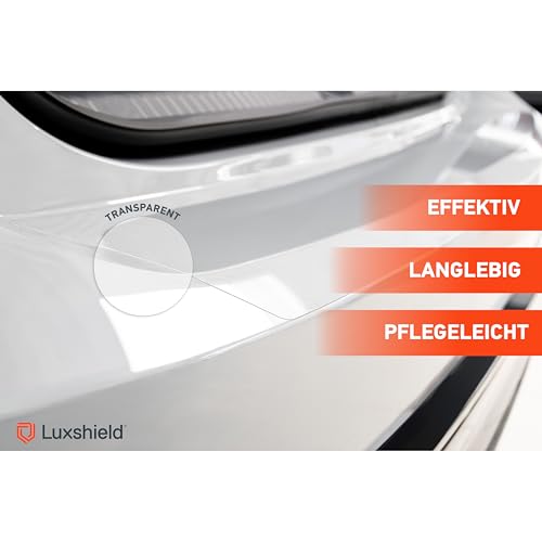 Luxshield Ladekantenschutz Folie für VW Touran 2 (II) 5T I 2015-2025 - Stoßstangenschutz, Kratzschutz, Lackschutzfolie - Transparent