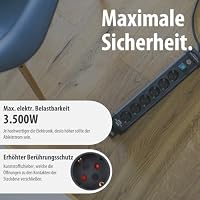 Brennenstuhl Premium-Line, Steckdosenleiste 6-Fach für die Wandmontage, 3m – Ansicht 6