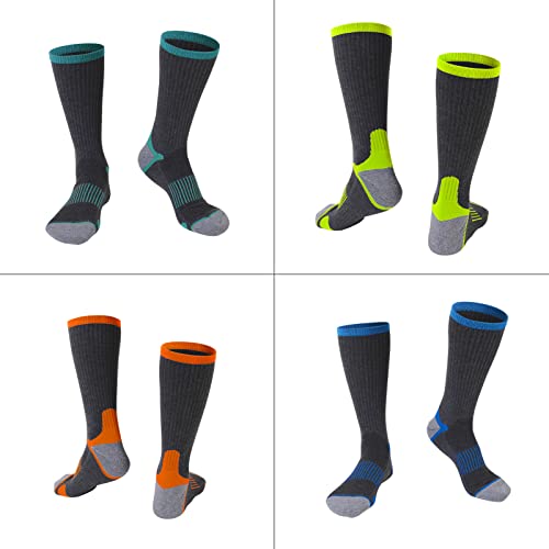 Joynée Mens Athletic Crew Socks For Men Cushion Casual Running Sports Workout Sock 6 Pack,Dark Grey2,Sock Size 10-13 #TOP1