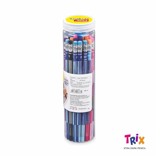 Image of Flair Creative Trix Wooden Pencil Pack of 30 - Premium HB Graphite Pencils for Smooth Writing, Drawing & Sketching | Durable, Eco-Friendly, Break-Resistant School & Office Pencils