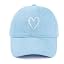 Light Blue With White Heart