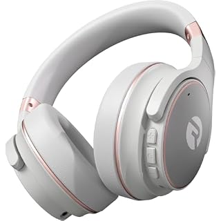 Raycon Everyday Bluetooth Headphones – Over The Ear, Active Noise Cancelling Wireless Headphones + Awareness Mode, Bluetooth Headset with Mic, 40 Hours of Battery Life (Rose Gold) - Les Beatles, Paul McCartney, John Lennon, RIngo Starr, George Harrison