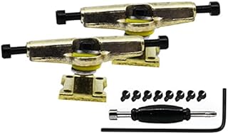 Teak Tuning Adjustable Width Fingerboard Trucks - Locking System - Allen Key Kingpin Style - Gold