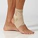 Produktbild Teyder Fußbandage mit Klettverschluss | Beige | Größe L | 25-27cm Gelenkumfang | Sprunggelenkbandage mit Kompression | Knöchelbandage ideal für Sport