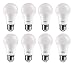 Cree 8 Pack 40W Equivalent Soft White (2700K) A19 Dimmable Exceptional Light Quality LED Light Bulb.