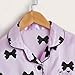 Cute Girls Stain Pa𝗷amas Set Soft Bow Print Button-Down Tops Pants Slee𝗽wear Kids Comfy Long Loun𝗴ewear Clothes