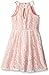 Emerald Sundae Girls' 90's Neck Dress in Texture Lace