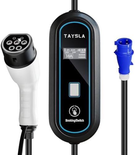 TAYSLA Phantom Carregador para 7KW Portátil Carro Cabo de 5M 32A-...