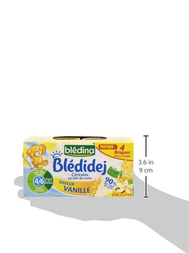Céréales Bébé Dès Saveur Vanille Blédidej Bledina La Boîte De 4 Briques De 250ml - vue 6
