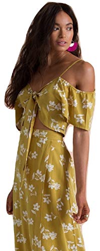 Billabong Life On Hold Woven Top, Citrus, Large #TOP7