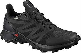 Salomon Men's Supercross GTX Trail Running Shoe, Black/Black/Black, 11
