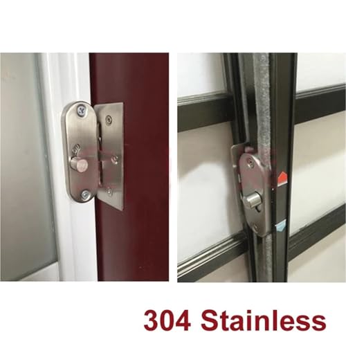 Bloquer une porte coulissante avec le loquet inox robuste - 3