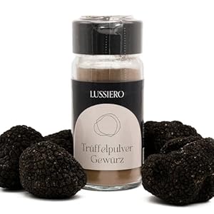 Lussiero Truffle Dust - Edles Trüffelpulver mit getrocknetem Sommertrüffel - Aromatisches Trüffelpulver Gewürz für Pasta, Pommes, Fleisch, Dips & Saucen - Feines Trüffel Finish für jede Küche 50g