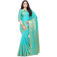 MIMOSA Women's Kanjivaram Silk Saree w/Unstitched Blouse only .79: eDeal Info