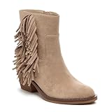 Rocket Dog Yankee Faux Suede Women's Taupe Heeled Ankle Boots - UK 5