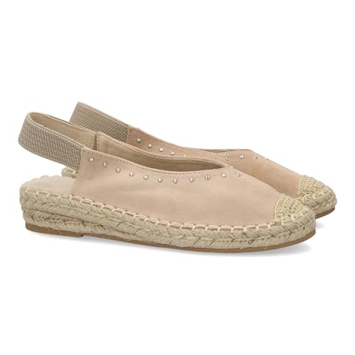 Espadrille femme fermée en jute plate pour l'été