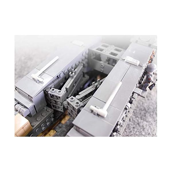 Bybo Technik Panzer, 3846 Teile Baustein Panzer, 92cm WW2 Militär Dora Kanone, 1/72 Tank Modellbausatz kompatibel mit… – Bild 5