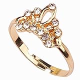Unique Women's adjustable Delicate crown shape ring contracted style