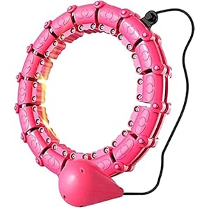 Lazy Smart Weighted Hoola Hoops Will Not Fall Weight Loss and Body Shaping Exercise Hoops 24 Sections Detachable…