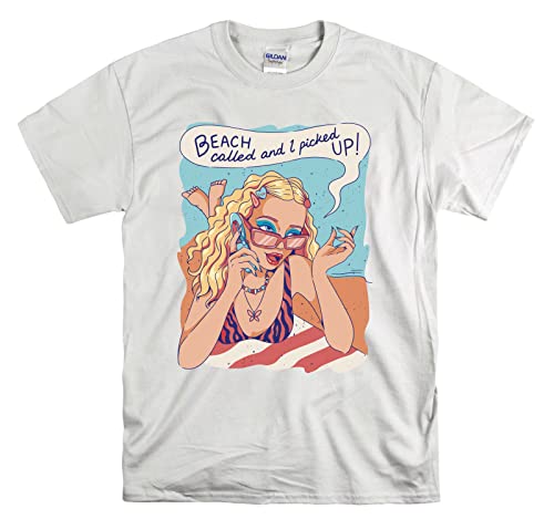 T-shirt Pin Up Girl blanc XXL unisexe ample pour éviter de transpirer